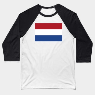 Flag of Netherlands Baseball T-Shirt